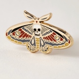 Death Moth Enamel Pin - Full Circle Gifts & Goods