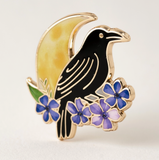Raven + Moon Enamel Pin - Full Circle Gifts & Goods