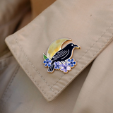 Raven + Moon Enamel Pin - Full Circle Gifts & Goods