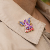 Dragon + Books Enamel Pin - Full Circle Gifts & Goods