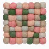 Recycled Wool Felt Dot Trivet - Nectar - Full Circle Gifts & Goods