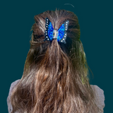 Acrylic Hair Claw - Blue Morpho Butterfly