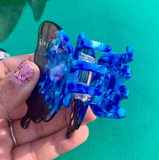 Acrylic Hair Claw - Blue Morpho Butterfly