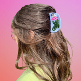 Acrylic Hair Claw - Frog + Fly