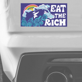 Orcas Eat The Rich Bumper Sticker