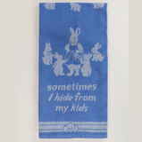Woven Dish Towel - Sometimes I Hide From My Kids