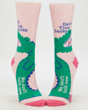 Blue Q Women's Crew Socks - Quiet Time Gator