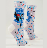 Blue Q Women's Crew Socks - Fuck Off I'm Gaming