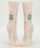 Blue Q Women's Crew Socks - Fuck Work