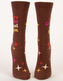 Blue Q Women's Crew Socks - Here Comes Cool Mom