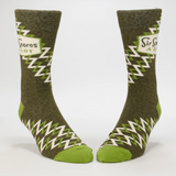Blue Q Men's Crew Socks - Sir Snores A Lot