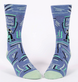 Blue Q Men's Crew Socks - Fuck Off I'm Gaming