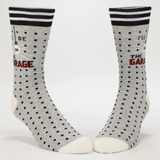 Blue Q Men's Crew Socks - I'll Be In The Garage