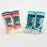 Blue Q Baby Socks - Cat Lover Jr./ The Baby Did It
