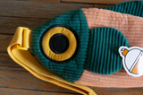 The Fish Bag - Coral + Dark Green