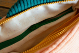 The Fish Bag - Coral + Dark Green