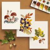 Watercolor Painting Kit - Woodland Botanicals