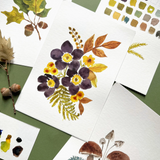 Watercolor Painting Kit - Woodland Botanicals