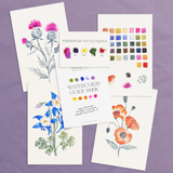 Watercolor Painting Kit - Wildflowers