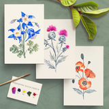 Watercolor Painting Kit - Wildflowers