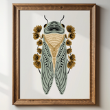Sage Cicada Giclée Art Print