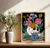 Skull and Checkers Giclée Art Print