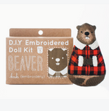 Embroidery Kit - Beaver Stuffy