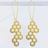 Large Honeycomb Earrings
