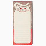 Kitty Bad Ideas Notepad