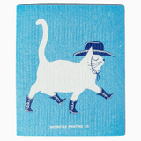 Swedish Dish Cloth - Cowboy Cat