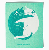 Swedish Dish Cloth - Cuddle Cats