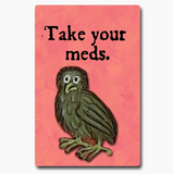 Medieval Marginalia Take Your Meds Postcard