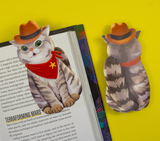 Die Cut Bookmark - Cowboy Cat