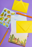 Letter Writing Set - Frog Desert Sunrise