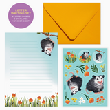 Letter Writing Set - Hanging Opossum Garden