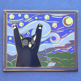 The Purry Night Enamel Pin