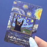 The Purry Night Enamel Pin