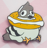 Bagel Pigeon Enamel Pin