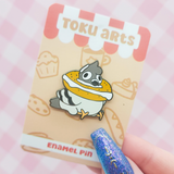 Bagel Pigeon Enamel Pin