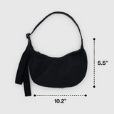BAGGU Small Crescent Bag - Blurred Brown Gingham