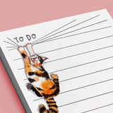 Calico Cat To Do Or Not Notepad
