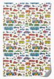 Wrapping Paper Sheet - Richard Scarry Busytown Cars