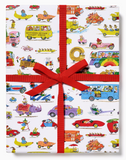 Wrapping Paper Sheet - Richard Scarry Busytown Cars