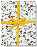 Wrapping Paper Sheet - Richard Scarry Lowly Worm Shapes