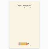 Notes + Stuff Pencil Notepad