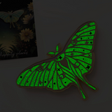Glow In The Dark Luna Moth Enamel Pin