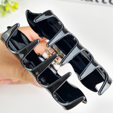 Hair Claw - Black Bat