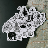 West Virginia Icons Magnet