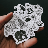 West Virginia Icons Magnet