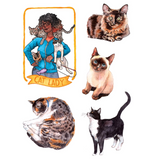 The Cat's Meow Sticker Book: 100+ Stickers of Fluffy, Feisty, and Fabulous Felines